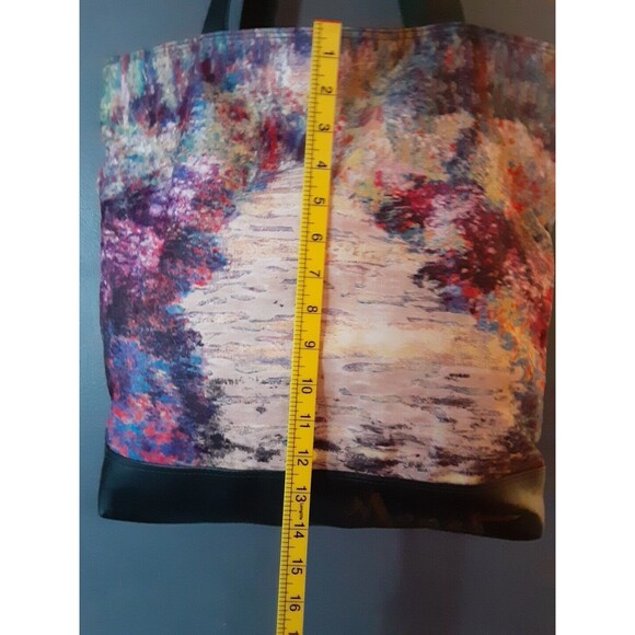 Claude Monet Impressionist Painting Tote Bag Green - Picture 5 of 9